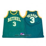 Maillot Bethel Allen Iverson No 3 Retro Vert