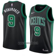 Maillot Boston Celtics Brad Wanamaker No 9 Statement 2017-18 Noir