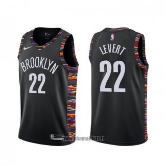 Maillot Brooklyn Nets Caris Levert NO 22 Ville Noir