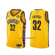 Maillot Brooklyn Nets Julius Erving No 32 Ville 2020-21 Jaune