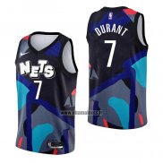 Maillot Brooklyn Nets Kevin Durant NO 7 Ville 2023-24 Noir