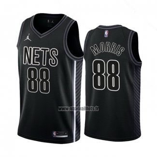 Maillot Brooklyn Nets Markieff Morris NO 88 Statement 2022-23 Noir