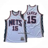 Maillot Brooklyn Nets Vince Carter NO 15 Mitchell & Ness 2006-07 Blanc