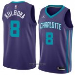 Maillot Charlotte Hornets Arnoldas Kulboka No 8 Statement 2018 Violet