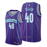 Maillot Charlotte Hornets Cody Zeller No 40 Classic 2019-20 Volet