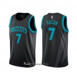 Maillot Charlotte Hornets Dwayne Bacon NO 7 Ville Noir