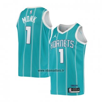 Maillot Charlotte Hornets Malik Monk No 1 Icon 2020-21 Vert