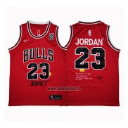 Maillot Chicago Bulls Michael Jordan No 23 Retro Rouge3