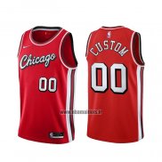 Maillot Chicago Bulls Personnalise Ville 2021-22 Rouge