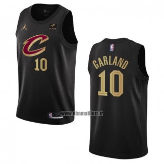 Maillot Cleveland Cavaliers Darius Garland NO 10 Statement 2022-23 Noir