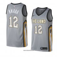 Maillot Cleveland Cavaliers David Nwaba No 12 Ville 2018 Gris