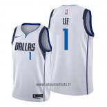 Maillot Dallas Mavericks Courtney Lee No 1 Association Blanc