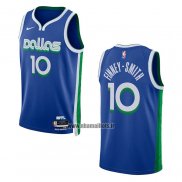 Maillot Dallas Mavericks Dorian Finney-smith NO 10 Ville 2022-23 Bleu