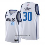 Maillot Dallas Mavericks Seth Curry No 30 Association Blanc