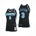 Maillot Denver Nuggets Allen Iverson NO 3 Mitchell & Ness 2006-07 Noir