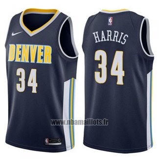 Maillot Denver Nuggets Devin Harris No 34 Icon 2017-18 Bleu