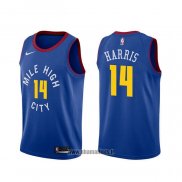 Maillot Denver Nuggets Gary Harris NO 14 Statement Bleu