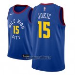 Maillot Denver Nuggets Nikola Jokic No 15 Statement 2018-19 Bleu