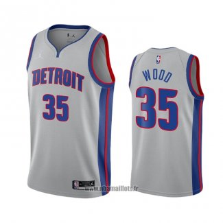 Maillot Detroit Pistons Christian Wood No 35 Statement 2020-21 Gris