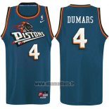 Maillot Detroit Pistons Joe Dumars No 4 Bleu