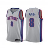 Maillot Detroit Pistons Jordan Bone NO 8 Statement Gris