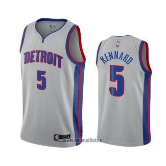 Maillot Detroit Pistons Luke Kennard No 5 Statement 2020-21 Gris