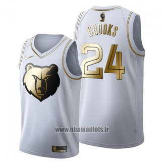 Maillot Golden Edition Memphis Grizzlies Dillon Brooks No 24 2019-20 Blanc