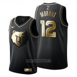 Maillot Golden Edition Memphis Grizzlies Ja Morant No 12 Noir