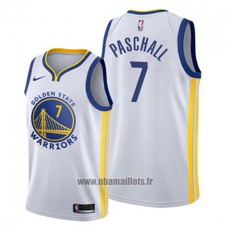 Maillot Golden State Warriors Eric Paschall No 7 Association Blanc