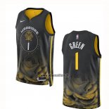 Maillot Golden State Warriors Jamychal Green NO 1 Ville 2022-23 Noir