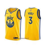 Maillot Golden State Warriors Jordan Poole NO 3 Statement Or