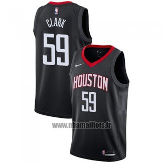 Maillot Houston Rockets Gary Clark No 59 Statement 2017-18 Noir