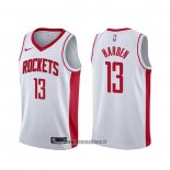 Maillot Houston Rockets James Harden NO 13 Association Blanc