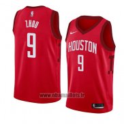 Maillot Houston Rockets Zhou Qi No 9 Earned 2018-19 Rouge