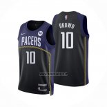 Maillot Indiana Pacers Kendall Brown NO 10 Ville 2022-23 Bleu