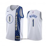 Maillot Indiana Pacers T.j. Warren No 1 Ville Blanc