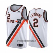 Maillot Los Angeles Clippers Kawhi Leonard No 2 Classic 2019-20 Blanc