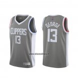Maillot Los Angeles Clippers Paul George No 13 Earned 2020-21 Gris