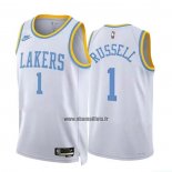 Maillot Los Angeles Lakers D'angelo Russell NO 1 Classic 2022-23 Blanc