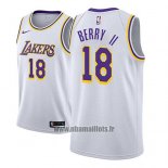 Maillot Los Angeles Lakers Joel Berry Ii No 18 Association 2018-19 Blanc