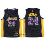 Maillot Los Angeles Lakers Kobe Bryant No 24 2017-18 Noir