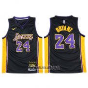 Maillot Los Angeles Lakers Kobe Bryant No 24 2017-18 Noir