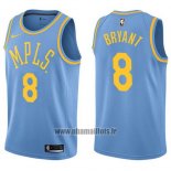Maillot Los Angeles Lakers Kobe Bryant No 8 Classic 2017-18 Bleu