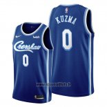 Maillot Los Angeles Lakers Kyle Kuzma No 0 Classic Edition 2019-20 Bleu