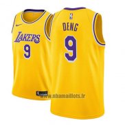 Maillot Los Angeles Lakers Luol Deng No 9 Icon 2018 Or