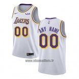 Maillot Los Angeles Lakers Personnalise Association 2018-19 Blanc