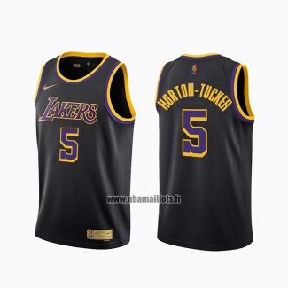 Maillot Los Angeles Lakers Talen Horton-tucker No 5 Earned 2020-21 Noir