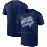 Maillot Manche Courte Memphis Grizzlies 2023 Southwest Division Champions Locker Room Bleu