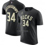 Maillot Manche Courte Milwaukee Bucks Giannis Antetokounmpo Statement 2022-23 Noir