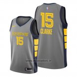 Maillot Memphis Grizzlies Brandon Clarke No 15 Ville Gris